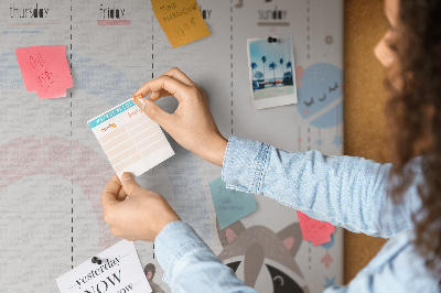 Prikbord Schema voor kinderen