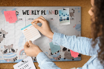 Prikbord Schema voor kinderen