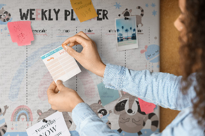 Prikbord Schema voor kinderen