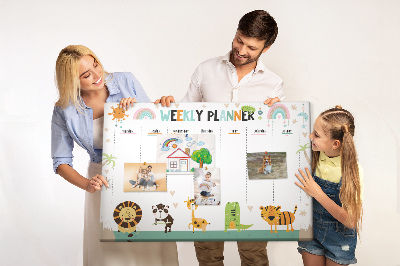 Prikbord Planner met dieren