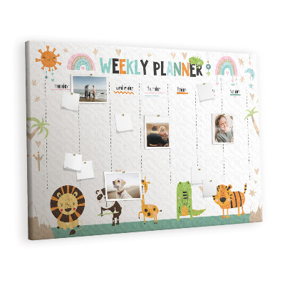 Prikbord Planner met dieren