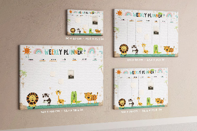 Prikbord Planner met dieren