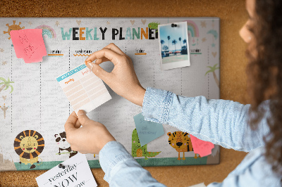 Prikbord Planner met dieren