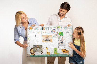 Prikbord Planner met dieren