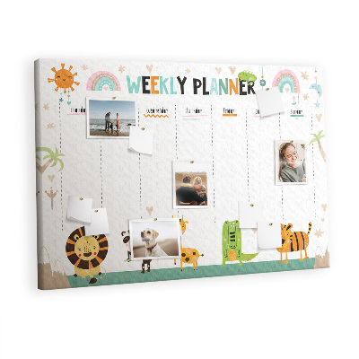 Prikbord Planner met dieren