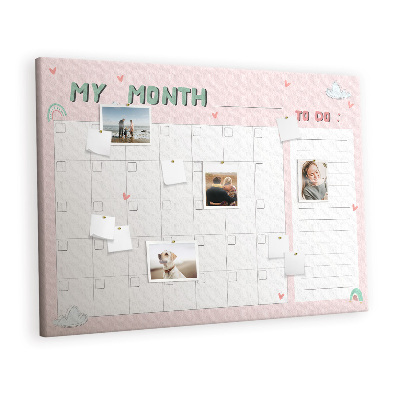 Kurk prikbord Planner voor kinderen