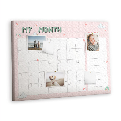 Kurk prikbord Planner voor kinderen