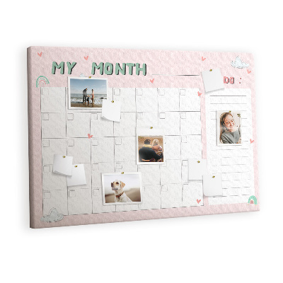 Kurk prikbord Planner voor kinderen