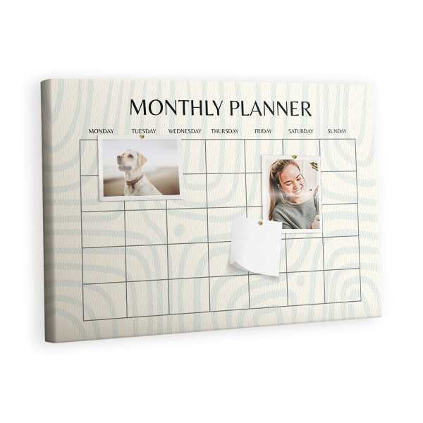 Prikbord Maandelijkse planner