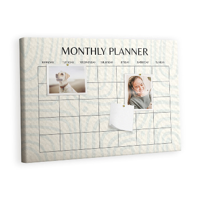 Prikbord Maandelijkse planner