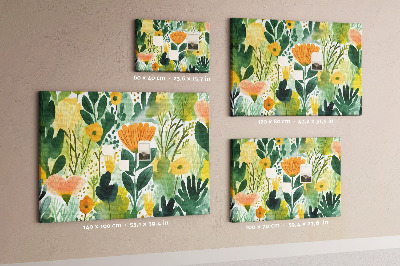 Prikbord Aquarelbloemen