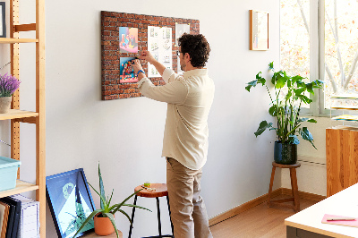 Kurkbord Oude bakstenen muur