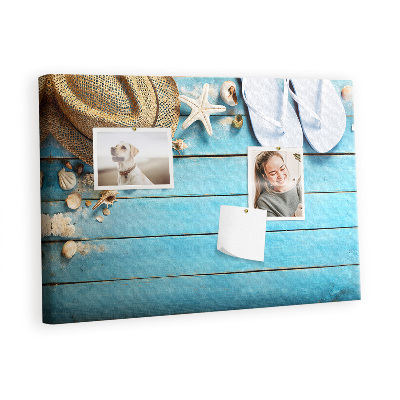 Prikbord Hoed en slippers