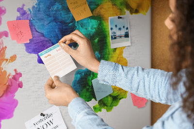 Prikbord Regenboog van kleuren