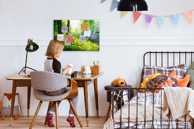 Memobord keuken Lente natuur