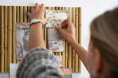 Memobord keuken Bamboestokken