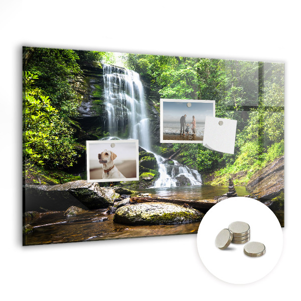 Memobord keuken Bos waterval