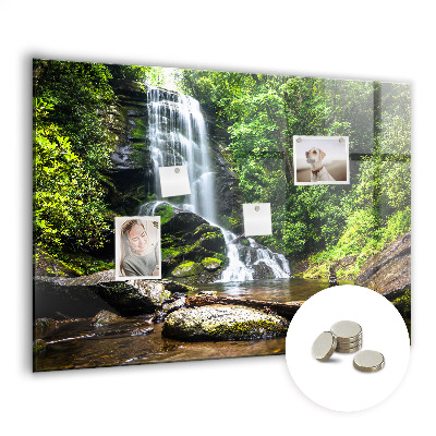 Memobord keuken Bos waterval