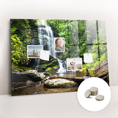 Memobord keuken Bos waterval