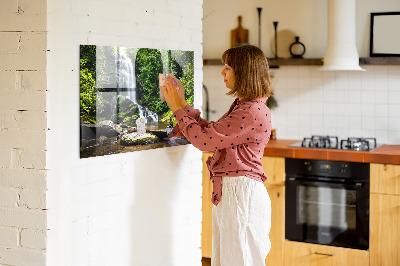 Memobord keuken Bos waterval