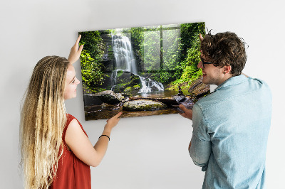 Memobord keuken Bos waterval