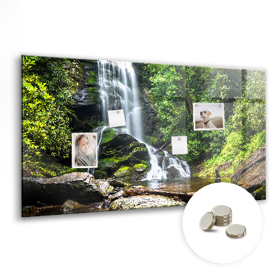 Memobord keuken Bos waterval