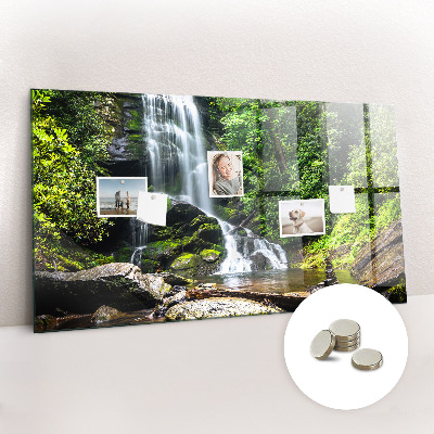 Memobord keuken Bos waterval