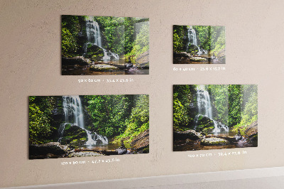 Memobord keuken Bos waterval