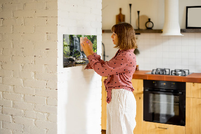 Memobord keuken Bos waterval