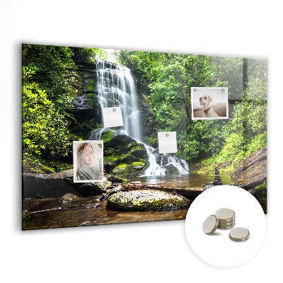 Memobord keuken Bos waterval