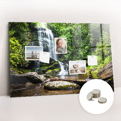 Memobord keuken Bos waterval