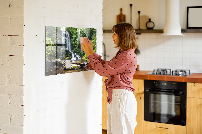 Memobord keuken Bos waterval