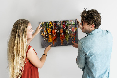 Magneet bord Kruiden op lepels