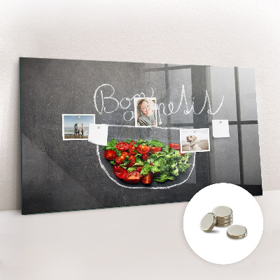 Memobord magnetisch Inscriptie bon appetit