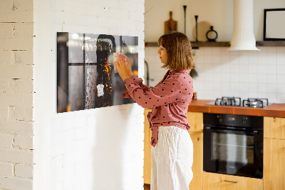 Magneet bord Glazen flessen