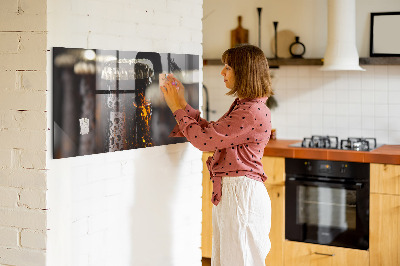 Magneet bord Glazen flessen