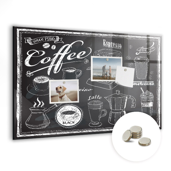 Magneet bord Koffiemachines