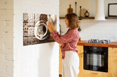 Magneet bord Een zak koffie