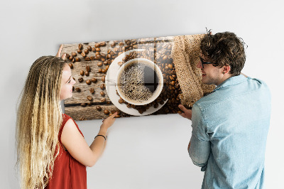 Magneet bord Een zak koffie