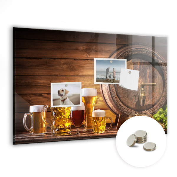 Magneet bord Vat bier