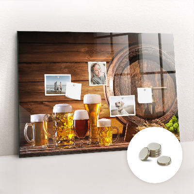 Magneet bord Vat bier