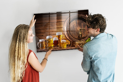 Magneet bord Vat bier