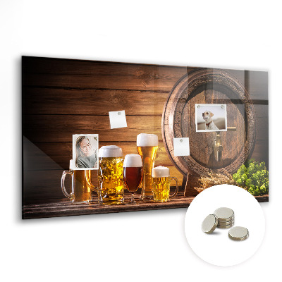 Magneet bord Vat bier