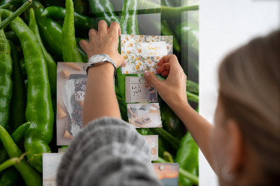 Magneet bord Groene paprika