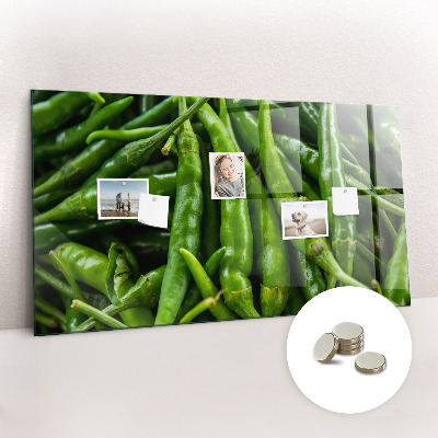Magneet bord Groene paprika