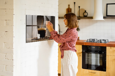 Magneet bord Kop koffie