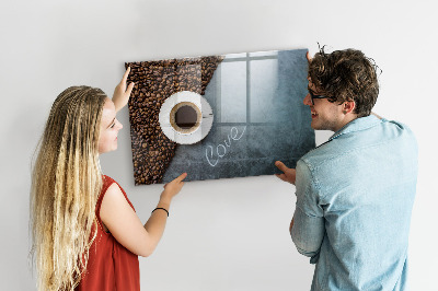 Magneet bord Kop koffie