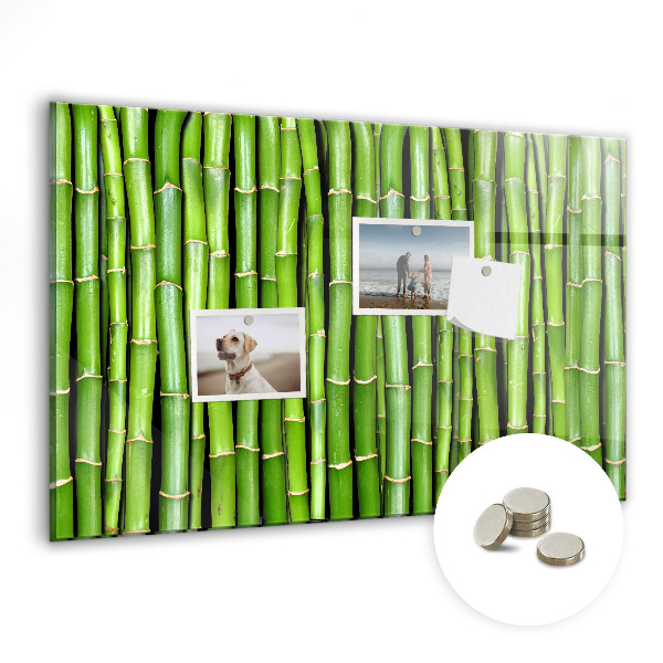 Magneetbord Bamboe muur