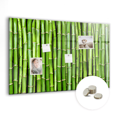Magneetbord Bamboe muur