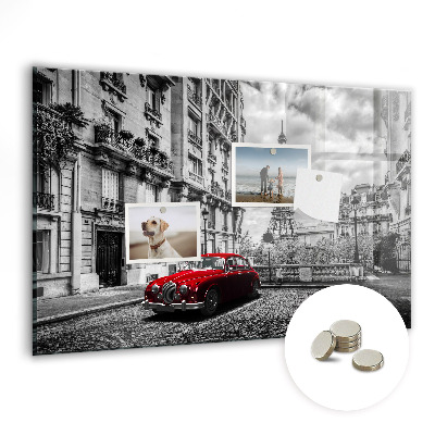 Foto magneetbord Oude stadsauto